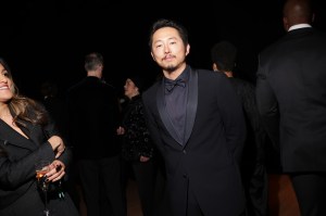 Steven Yeun at the Giorgio Armani Spring 2025 Ready-to-Wear show