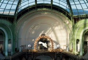 The Louis Vuitton stand at Art Basel Paris at the Grand Palais.