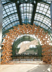 The Louis Vuitton stand at Art Basel Paris at the Grand Palais.