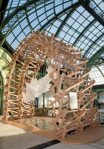 The Louis Vuitton stand at Art Basel Paris at the Grand Palais.