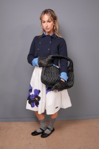 Izzi Allain at Miu Miu Spring 2025 Ready-to-Wear Show at Paris Fashion Week