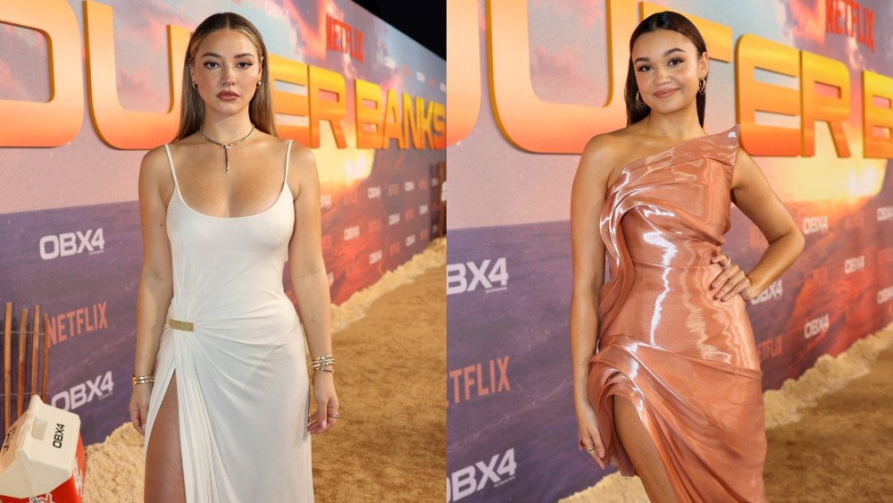 Madelyn Cline, Tommy Hilfiger, Madison Bailey, Maison Met, Outer Banks Season 4 Premiere red carpet