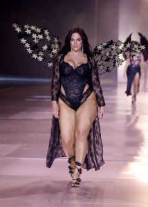 Ashley Graham on the runway at the Victoria's Secret Fashion Show.
