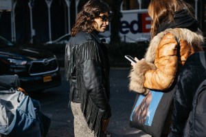Street style in New York, Fall 2024.