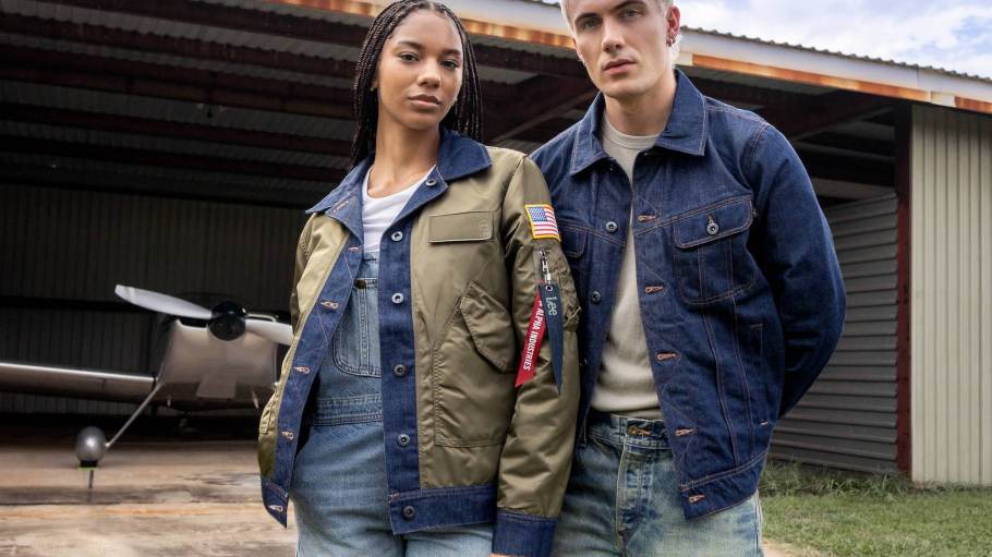 Lee and Alpha Industries launched a new collaboration celebrating the brands’ shared history of workwear apparel and iconic American style.