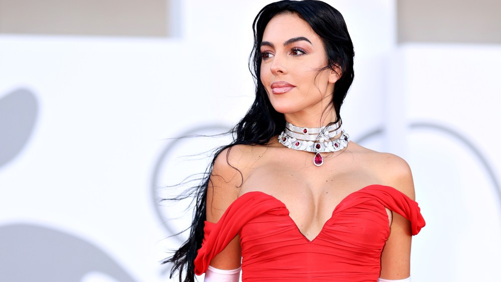 VENICE, ITALY - SEPTEMBER 05: Georgina Rodriguez attends a red carpet for the movie "Enea" at the 80th Venice International Film Festival on September 05, 2023 in Venice, Italy. (Photo by Franco Origlia/Getty Images)