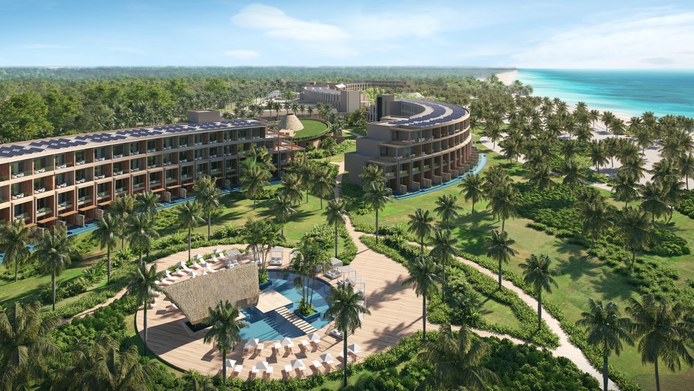 aerial view of a Hilton All-Inclusive resort