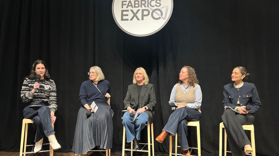 From left: The Sustainable Angle's Anne Warren, Coachtopia's Tara Maurice, OnceMore's Åsa Alvhage, Accelerating Circularity's Sarah Coulter and Hyosung's Malvina Hoxha.