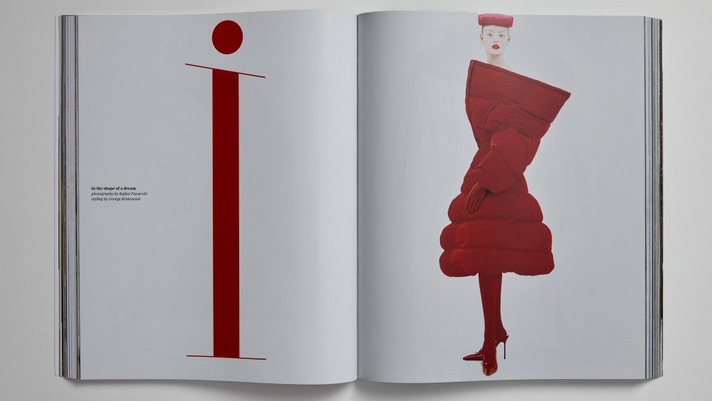 Inside the first issue of the biannual D magazine.