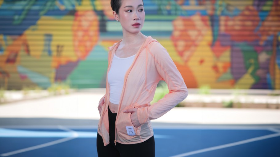 Paradise Textiles made this jacket using Kintra Fiber’s alternative bio-fiber, which can be manufactured using the same equipment as conventional polyester.