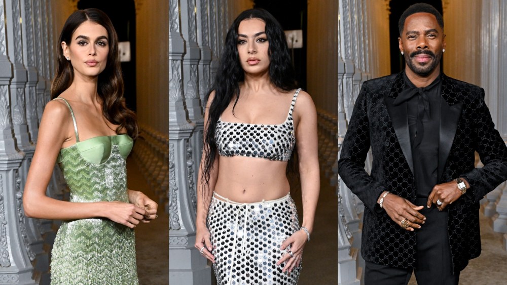 Kaia Gerber, Charli XCX and Colman Domingo at the 2024 LACMA Art + Film Gala on Nov. 2 in Los Angeles.