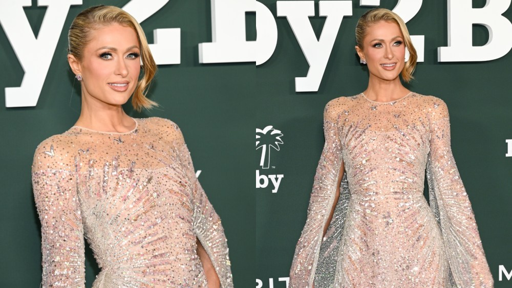 Paris Hilton at the 2024 Baby2Baby Gala on Nov. in Los Angeles, red carpet, Georges Hobeika