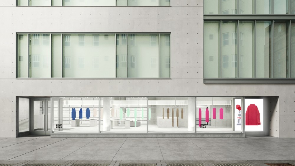 A rendering of the new Pleats Please store.