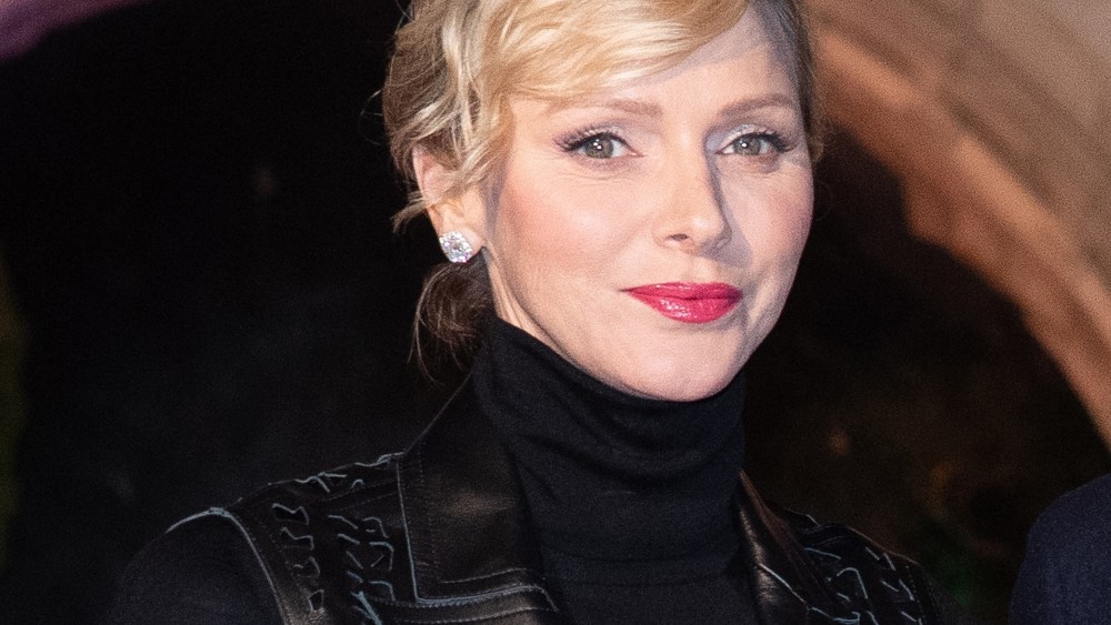 Princess Charlene of Monaco attends the inauguration of Christmas lights on the Place of Casino in Monte-Carlo, Monaco, on November 30, 2024 Monaco.