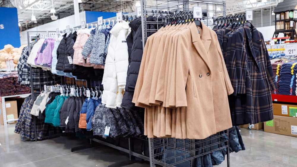 Winter coats at Sam's Club.