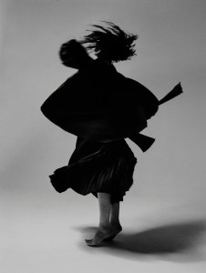 Balenciaga polyester pleated knot dress.