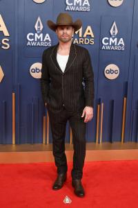 Dustin Lynch at The 58th Annual CMA Awards at Bridgestone Arena on November 20, 2024 in Nashville, Tennessee.