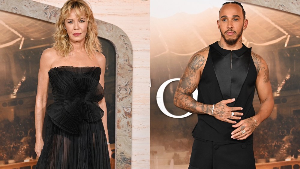 Connie Nielsen, Lewis Hamilton, 'Gladiator II' premiere, Los Angeles, red carpet