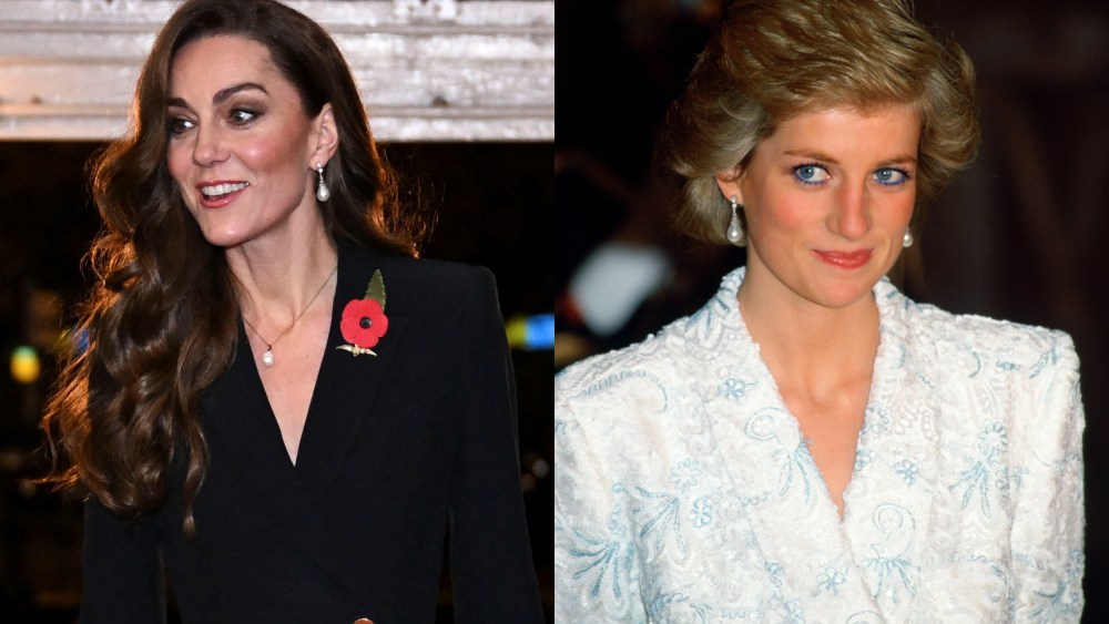 Kate middleton princess Diana Collingwood pearl drop earrings.