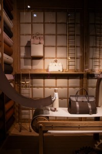 A look at the Loro Piana holiday windows at Harrods.