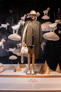 A look at the Loro Piana holiday windows at Harrods.
