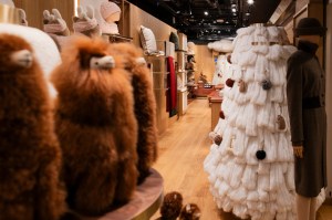 A look at the Loro Piana holiday windows at Harrods.