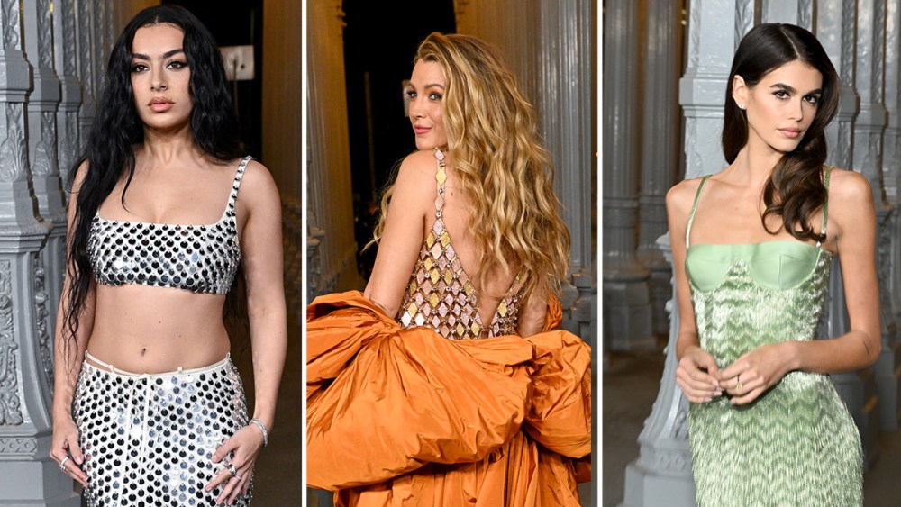 Charli XCX, Blake Lively and Kaia Gerber embrace the metallic trend at the 2024 LACMA Art + Film Gala
