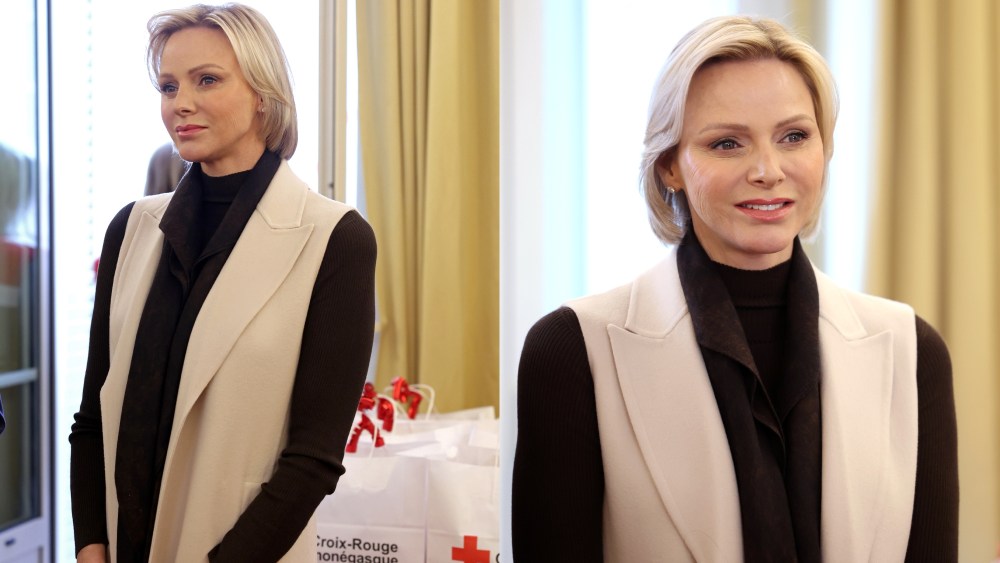 Princess Charlene, Red Cross Gift Distribution, Monaco