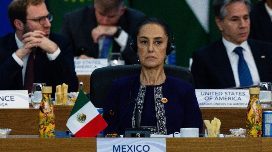 President of Mexico Claudia Sheinbaum at the G20 Summit in Brazil last week.