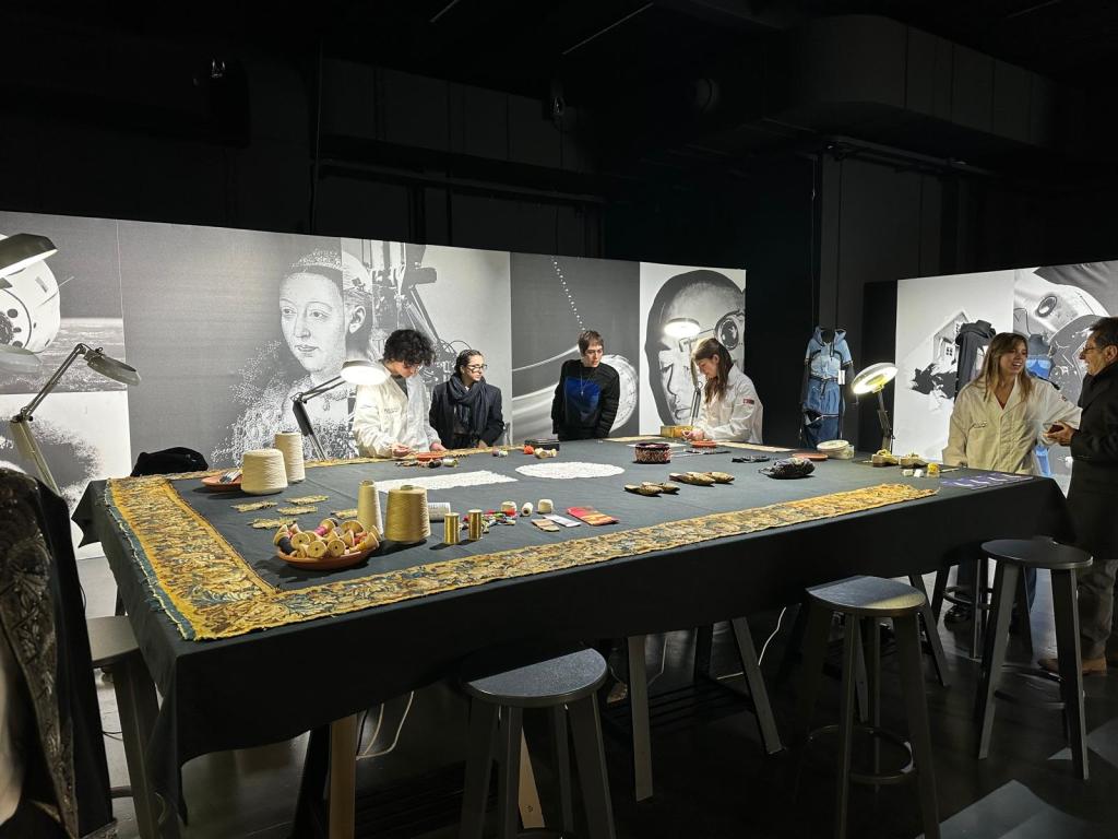 The restoration laboratory of the Botticino School of Restoration at Denim Première Vision
