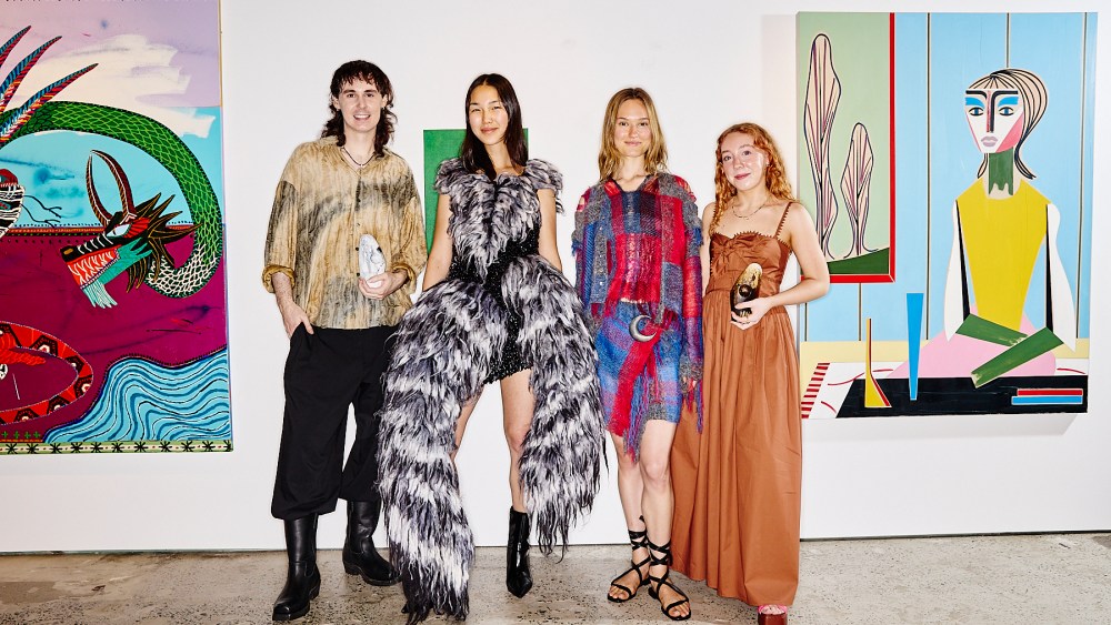(L and R): Australian Fashion Foundation 2025 scholarship recipients Ethan Bergersen and Indigo Stuart, with mod