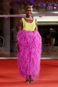 VENICE, ITALY - SEPTEMBER 04: Venezia78 Jury member Cynthia Erivo attends the red carpet of the movie "Last Night In Soho" during the 78th Venice International Film Festival on September 04, 2021 in Venice, Italy. (Photo by Vittorio Zunino Celotto/Getty Images)