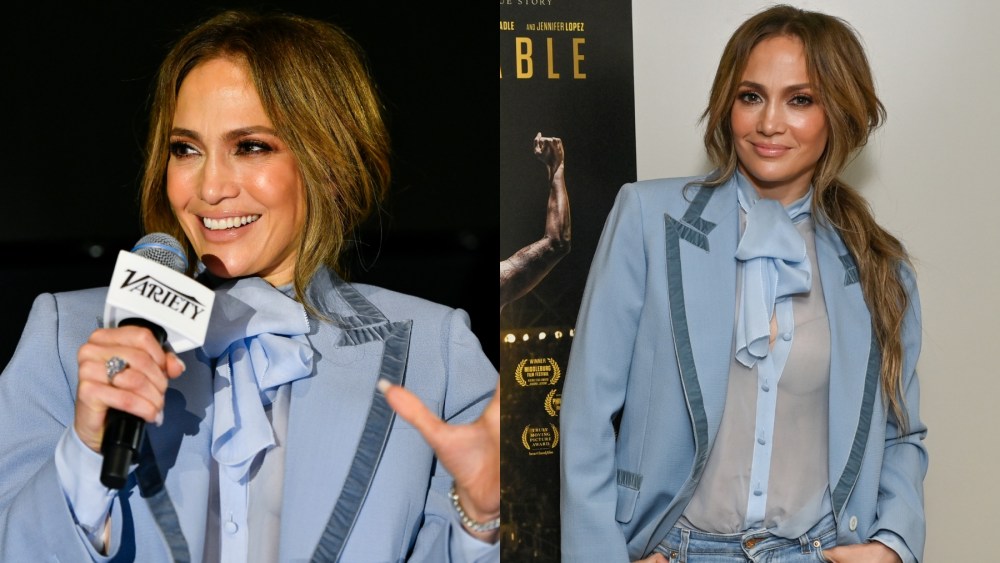 Jennifer Lopez attends a screening of "Unstoppable" on Dec. 15 in Los Angeles, Gucci