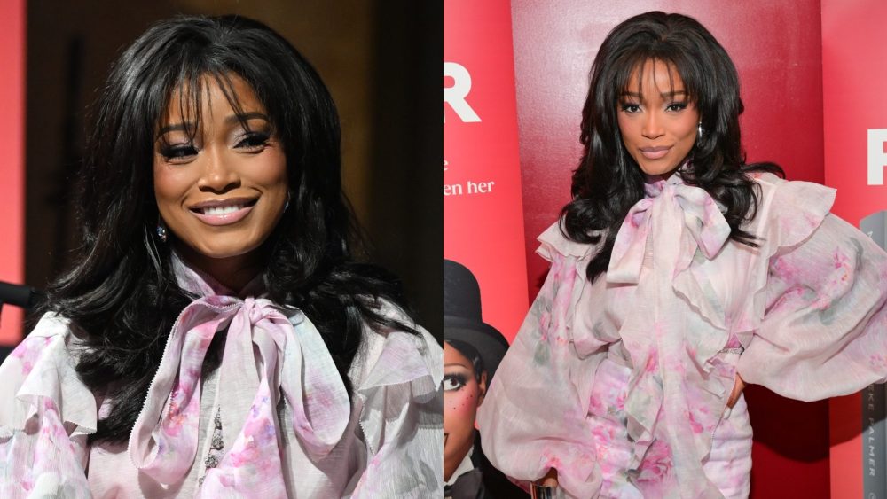 Keke Palmer on her "The Many Masters" book tour on Dec. 14 in Atlanta, Zimmermann, florals