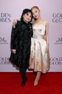 Joan Grande, Ariana Grande at Golden Globes First-Time Nominee Luncheon at Maybourne Beverly Hills on December 17, 2024 in Los Angeles, California.