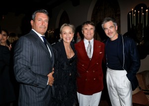 Jon Hamm, Sharon Stone, Brunello Cucinelli and Chris Pine
