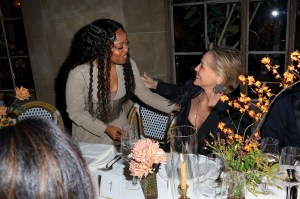Quinta Brunson and Sharon Stone