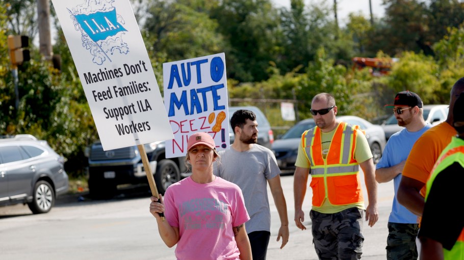 ILA VP Dennis Daggett says more cranes will eliminate union jobs, while the USMX says they will deliver more jobs and higher wages.
