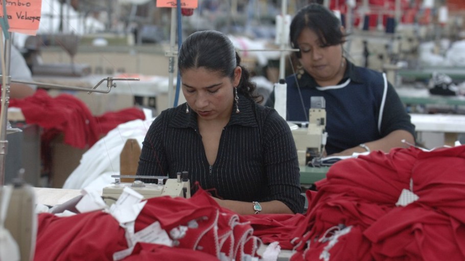 Garment workers at a Mexican factory.
