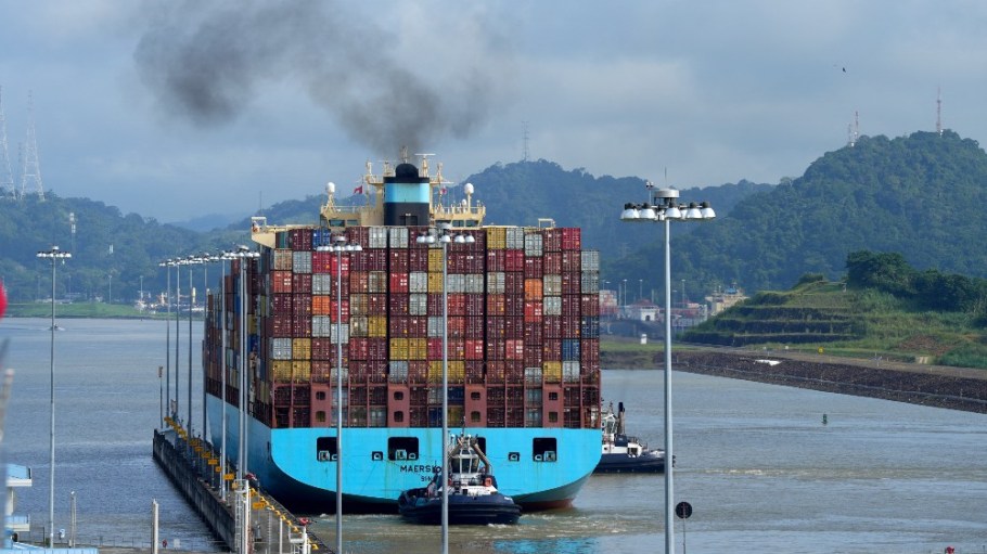 The Panama Canal in August.