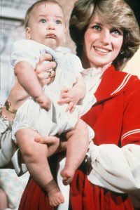 Diana, Princess of Wales with baby Prince William during the Christmas season at Kensington Palace, London, England, December 1982.