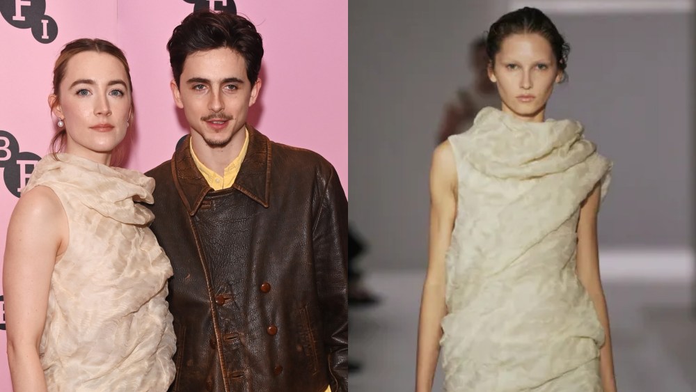 Saoirse Ronan, Timothée Chalamet, Khaite, spring 2025 ready-to-wear collection, BFI