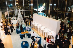 The scene at Tiffany Celebrates the Holiday Season.
