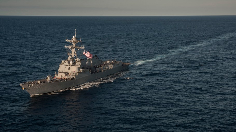 The USS Stockdale, seen here, and the USS O’Kane defeated two separate Houthi attacks in between Nov. 30 and Dec. 10.