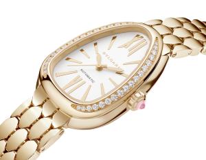 Bulgari's Serpenti Seduttori Automatic in yellow gold.
