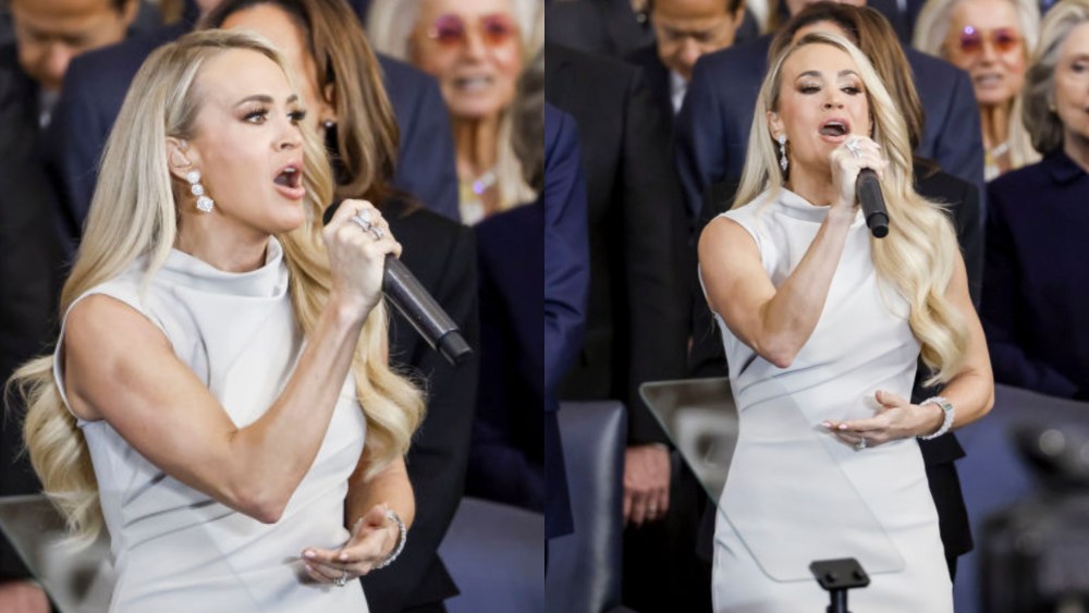 Carrie Underwood performs at Donald Trump's inauguration on Jan. 20, 2025, in Washington, D.C.