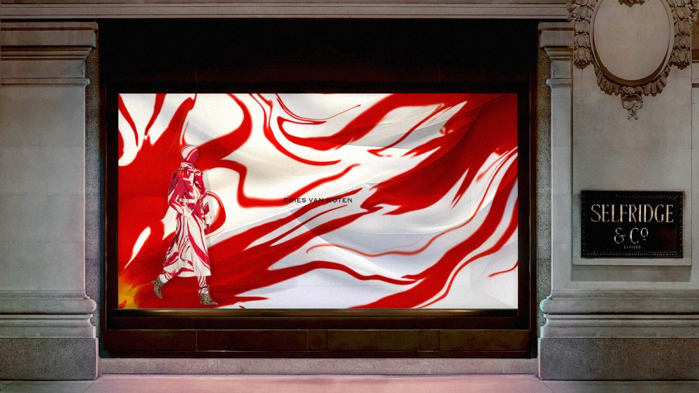 Dries Van Noten windows at Selfridges in London.