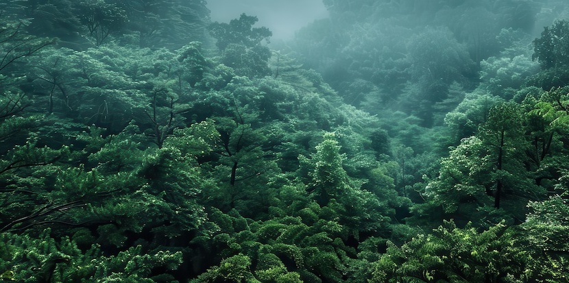 Dark Green Forest. Dark green forest landscape, outdoor exploration of nature: panorama, wood, outdoors, weather, forest, hiking, mysterious, scenery, tour tourism, alpine