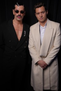 French signer and actor Lucky Love with jeweler Emmanuel Tarpin