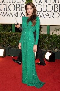 BEVERLY HILLS, CA - JANUARY 16:  Actress Angelina Jolie arrives at the 68th Annual Golden Globe Awards held at The Beverly Hilton hotel on January 16, 2011 in Beverly Hills, California.  (Photo by Jason Merritt/Getty Images)